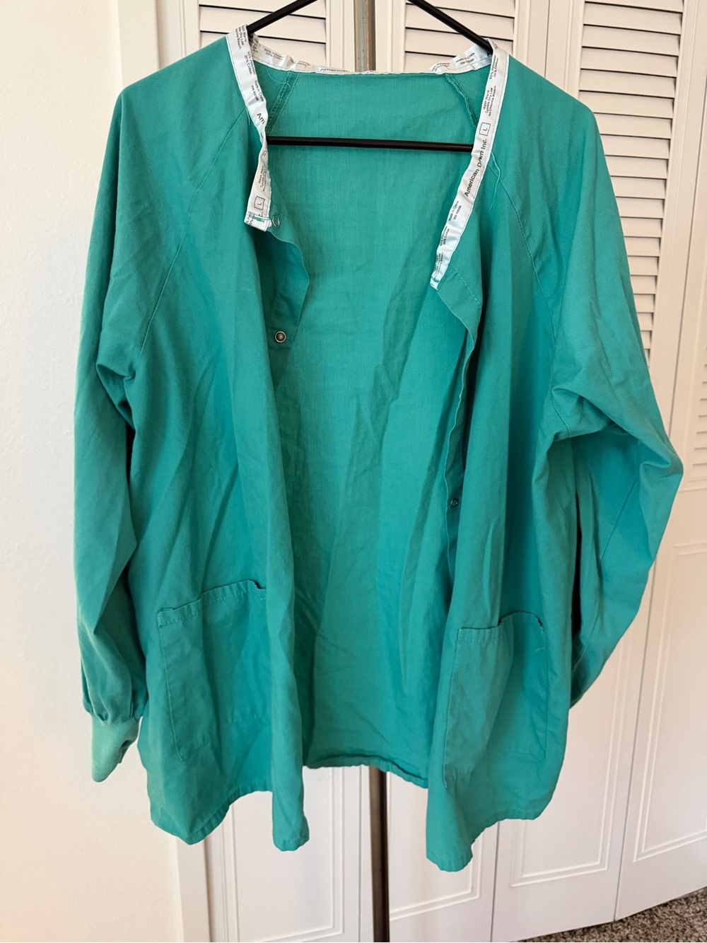 Teal Green Medical Scrub Jacket